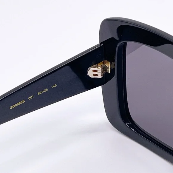 NEW GUCCI GG0896S 001 NEW COLLECTION GUCCI SUNGLASSES GG 0896S FULL PACKAGE - Picture 10 of 12